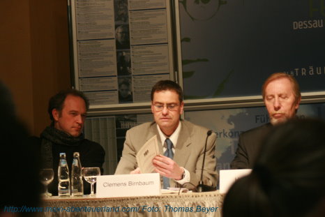 Kolja Blacher, Clements Birnbaum, Huber Ernst - Pressekonferenz Kurt Weill Fest 2008 in Berlin