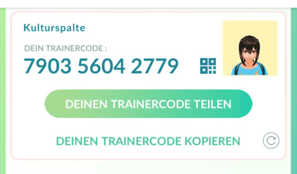 Trainercode Kulturspalte Pokémon GO
